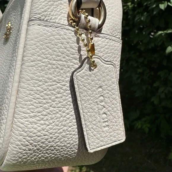 Coach leather Jamie Camera Bag Chalk White NWT - Picture 2 of 5